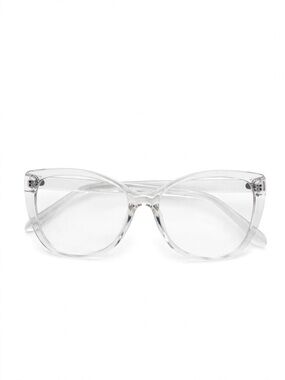 Clear Cat-Eye Blue Light Glasses - Transparent Frame